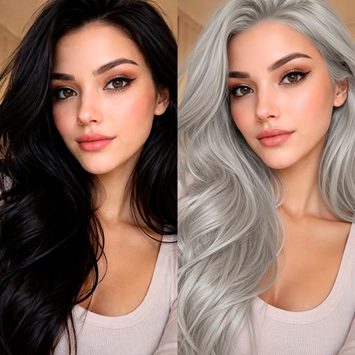 Профессиональная смена цвета волос: результат ИИ обработки (1) в категории Ретушь | AiPixia