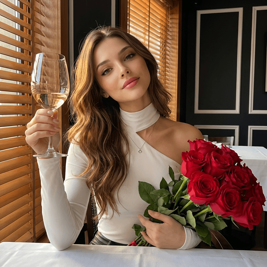 ИИ фото с цветами